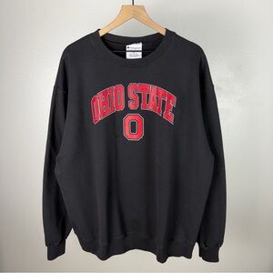 Champion Athletic Ohio State Buckeyes Black Sweatshirt Crewneck Size 2XL